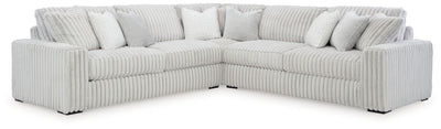 Stupendous Alloy Corduroy Symmetrical Sectional Living Room Set / 3pc