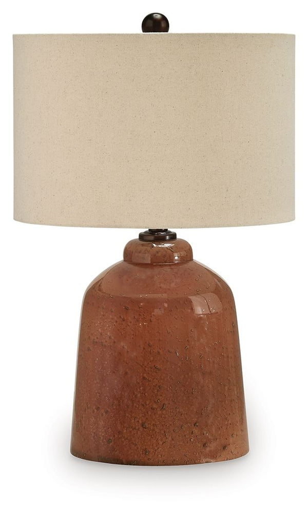 Aaleahya Rust Glass Table Lamp