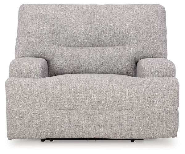 Acklen Place Pewter Wide Seat Power Recliner