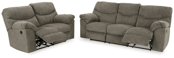 Alphons Putty Reclining Sofa and Loveseat