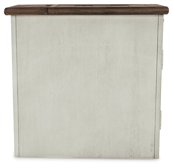 Bolanburg Two-tone Coffee Table and 2 Chairside End Tables with Console