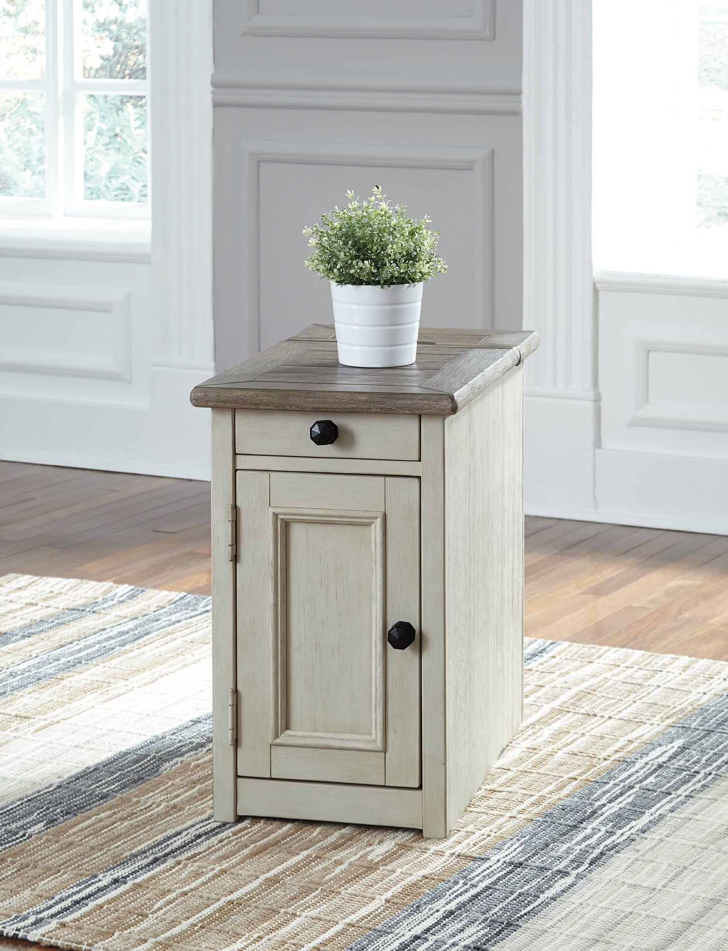 Bolanburg Two-tone Sofa Table and Chair Side End Table