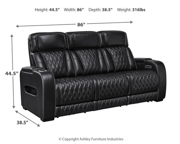 Boyington Power Reclining Sofa with Adjustable Headrest