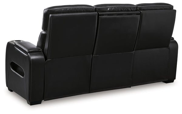 Boyington Black Power Reclining Sofa and Loveseat