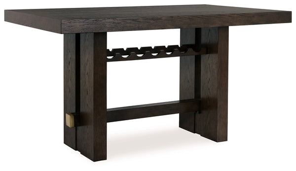 Burkhaus Dark Brown Counter Height Dining Table