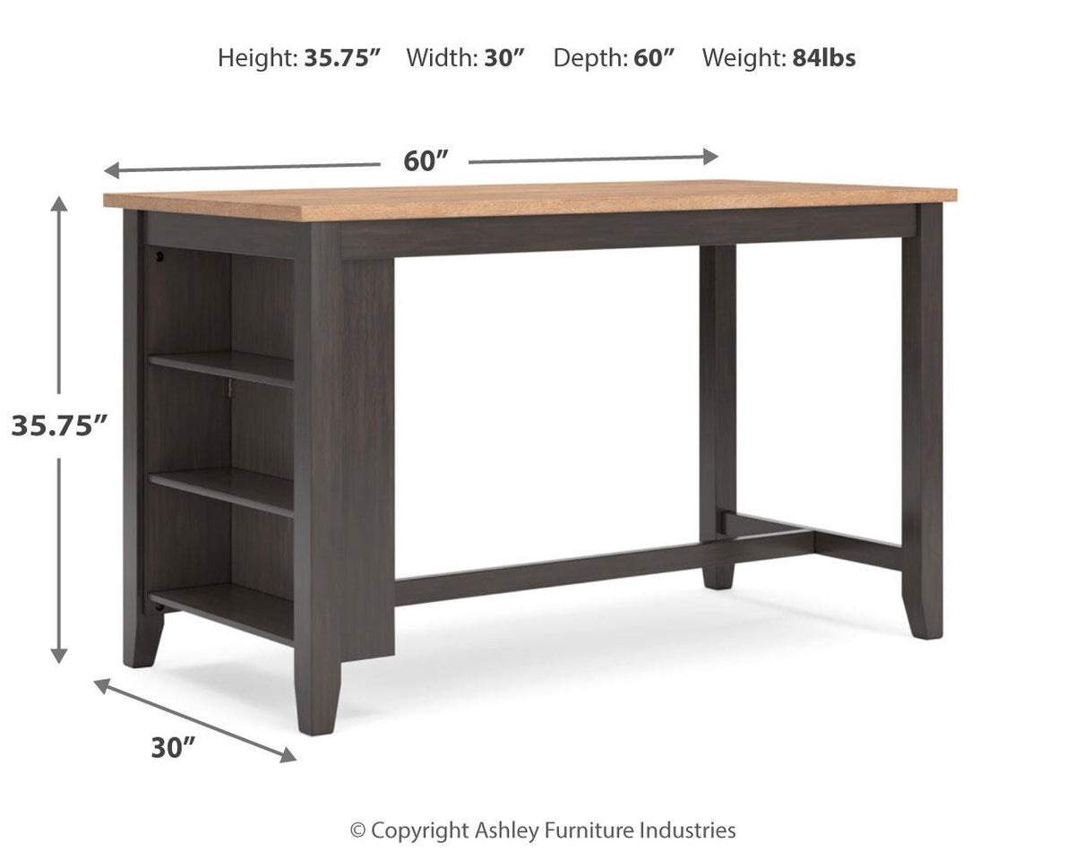 Gesthaven Natural/Brown Counter Height Dining Table