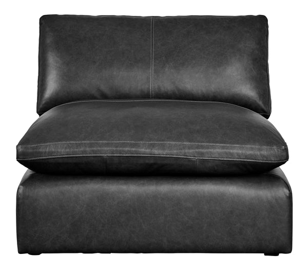 Emilia Black Leather 5pc Modular Sectional Living Room Set