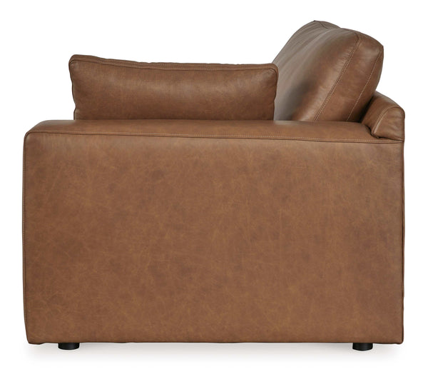 Emilia Caramel Leather 5pc Modular Sectional