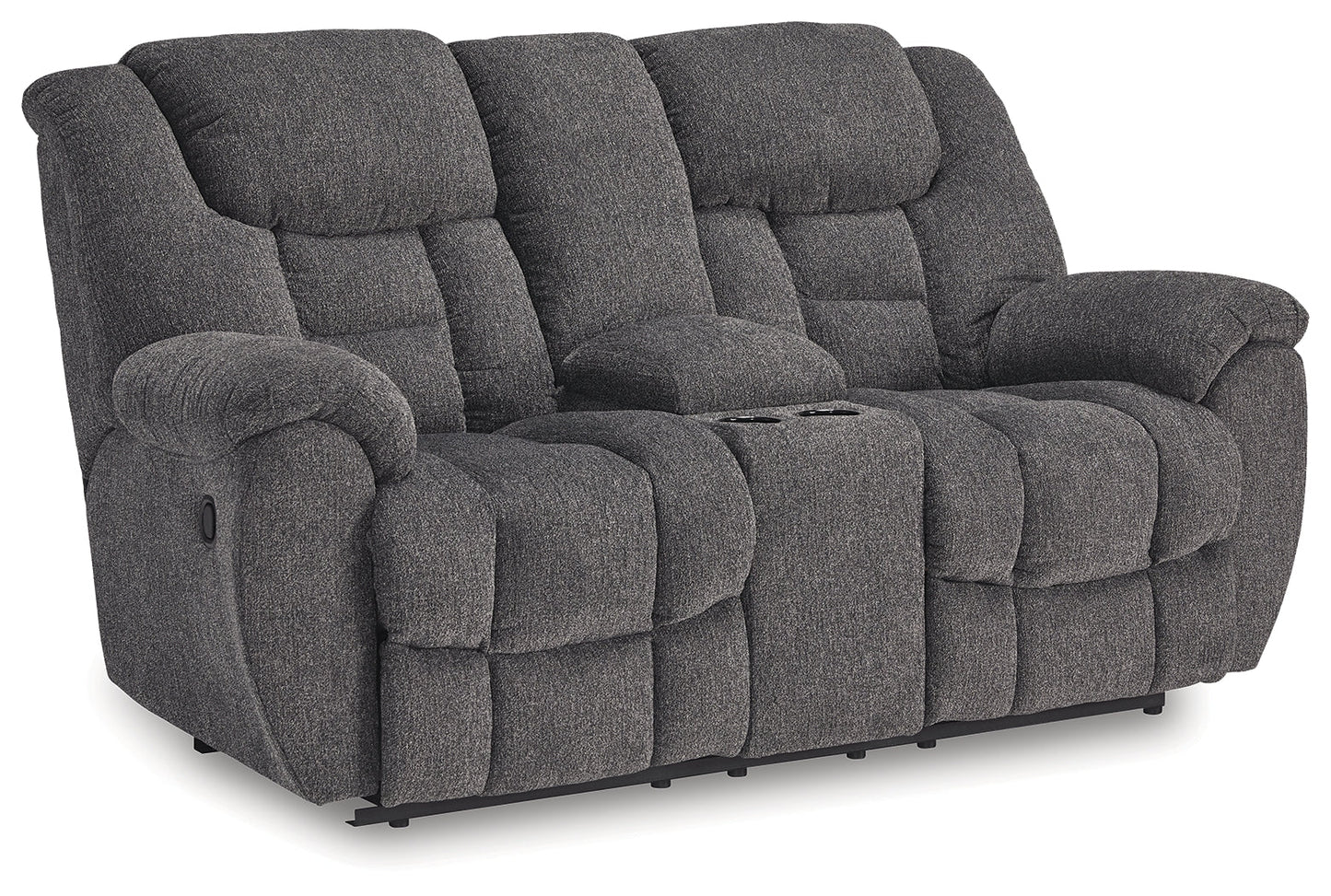 Foreside Charcoal Reclining Sofa and Loveseat
