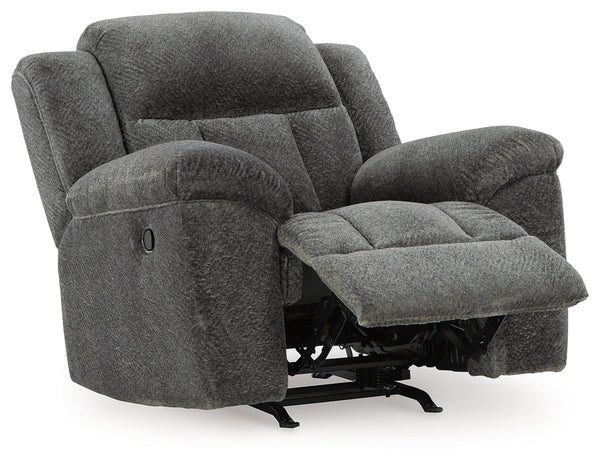 Frohn Graphite Rocker Recliner
