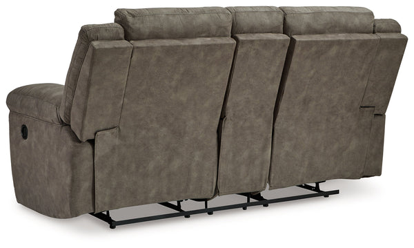 Laresview Fossil Reclining Loveseat and Oversized Recliner