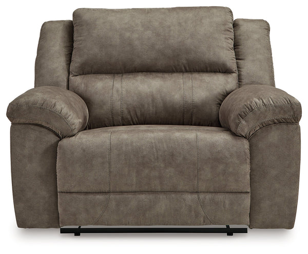 Laresview Fossil Reclining Sofa and Oversized Recliner