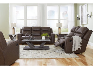 Lavenhorne Umber Reclining Sofa, Loveseat and Recliner