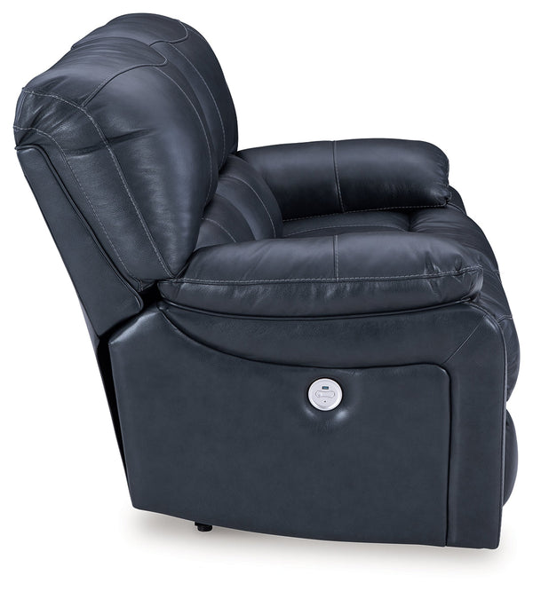 Leesworth Dark Brown Reclining Living Room Set