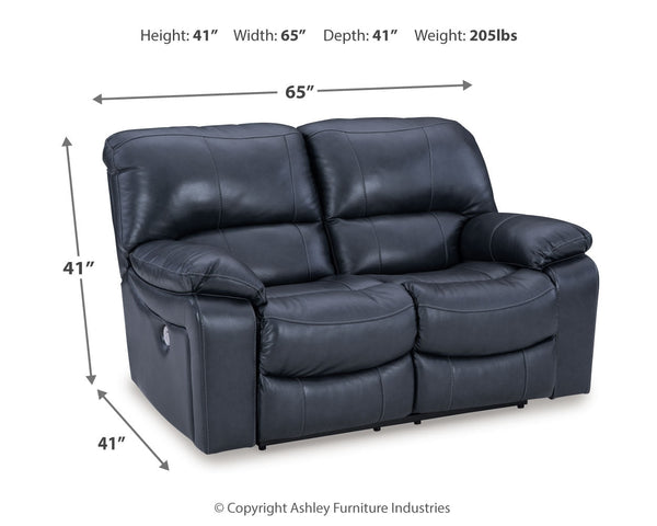 Leesworth Dark Brown Reclining Living Room Set