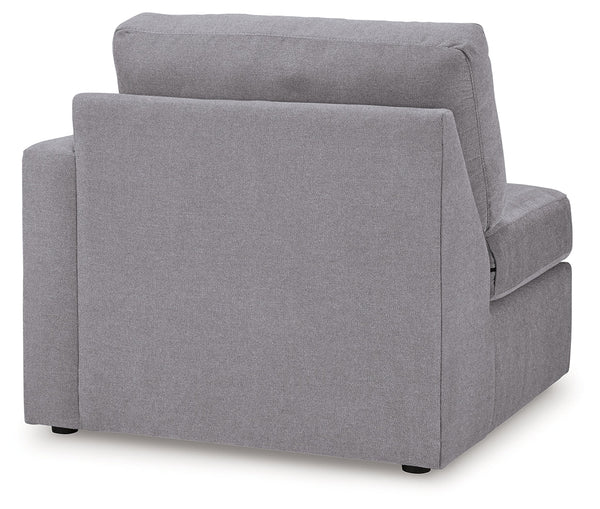 Modmax Granite 6-Piece Sectional and Oversized Accent Ottoman