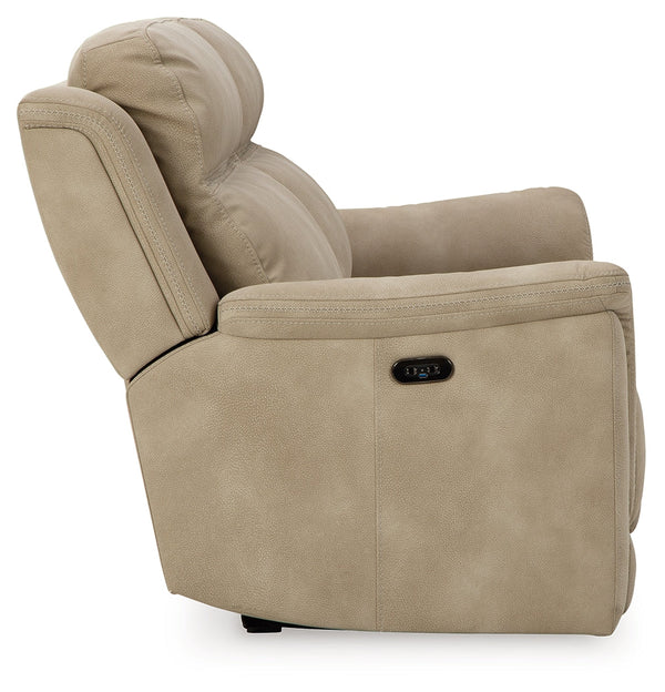DuraPella Sand Pillow-Arm Power Reclining Sofa