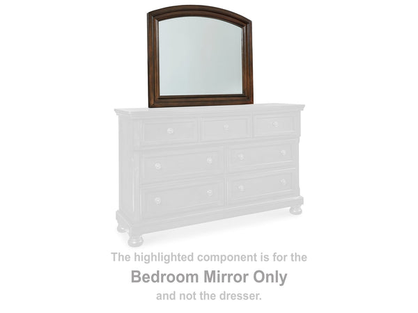 Porter Rustic Brown Bedroom Mirror