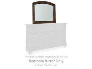 Porter Rustic Brown Bedroom Mirror