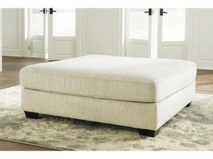 Rawcliffe Parchment Oversized Accent Ottoman
