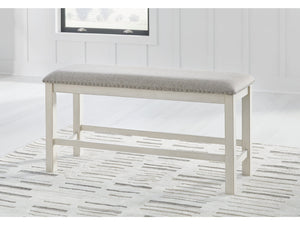 Robbinsdale Antique White Counter Height 49" Dining Bench