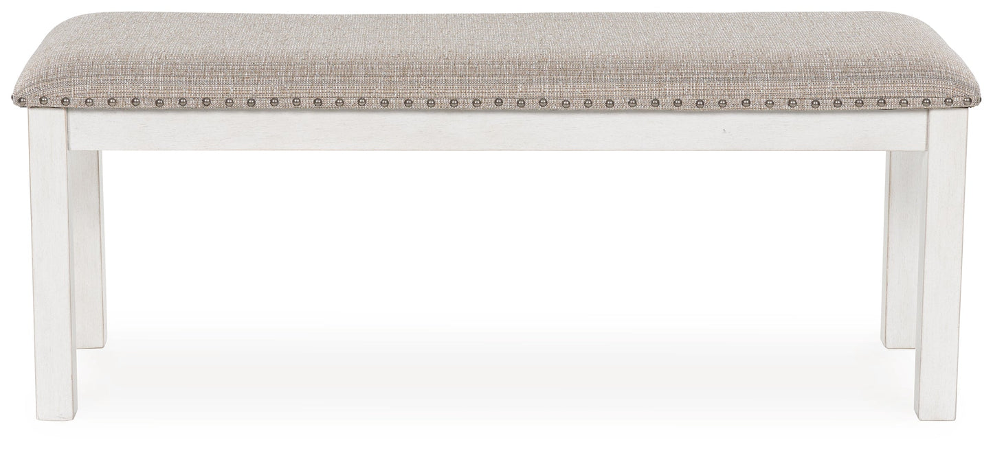 Robbinsdale White 48" Dining Bench