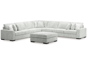 Stupendous Alloy 5-Piece Sectional and Ottoman