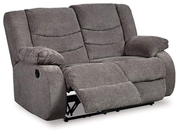 Tulen Gray Manual Reclining Loveseat
