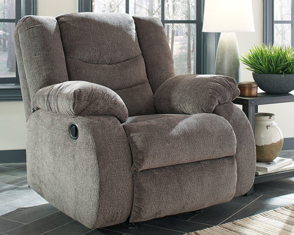 Tulen Gray Reclining Sofa and Recliner