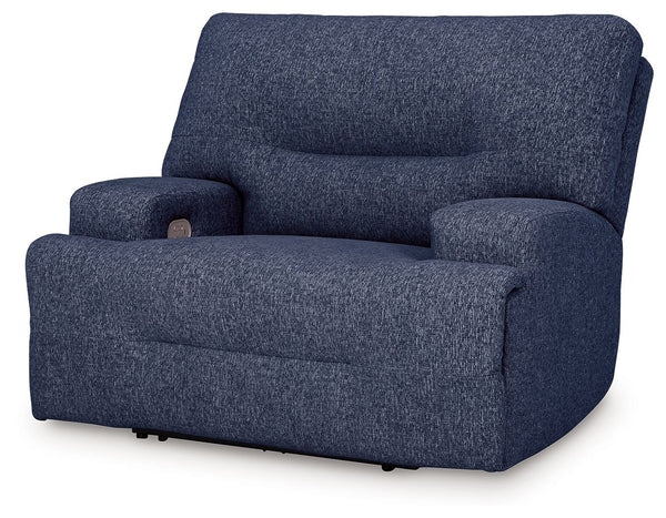 Acklen Place Pewter Wide Seat Power Recliner