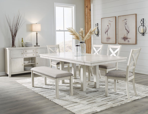 Ashley Robbinsdale Rectangular Dining Room Extension Table Set