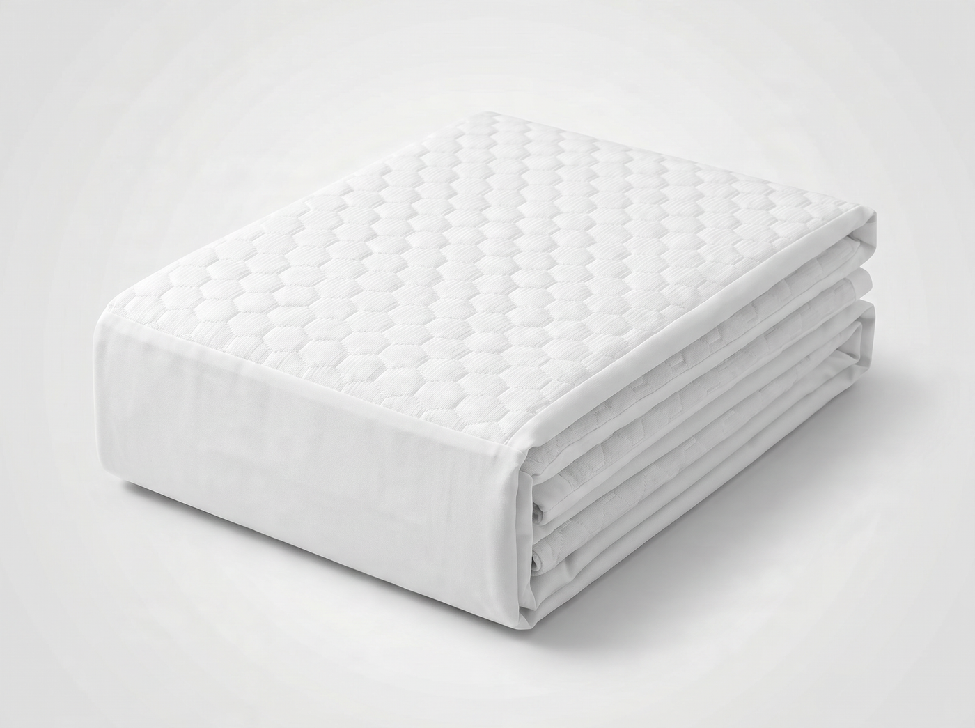 Chill Shield mattress protector folded — studio