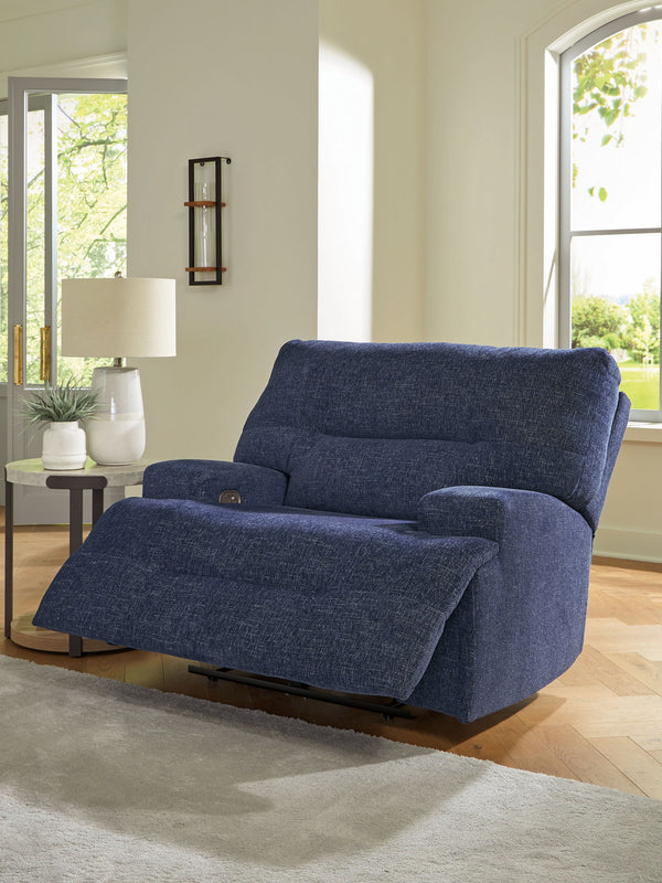 Acklen Place Pewter Wide Seat Power Recliner