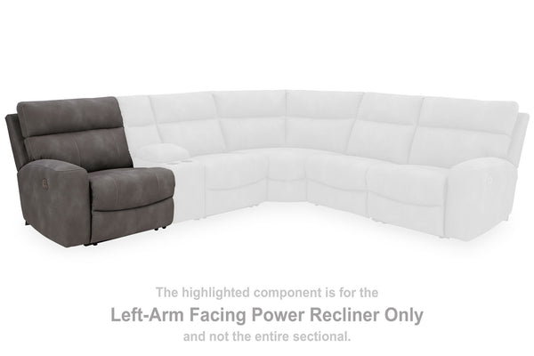 Ashley Next-Gen Durapella LAF Zero Wall Power Recliner - Slate