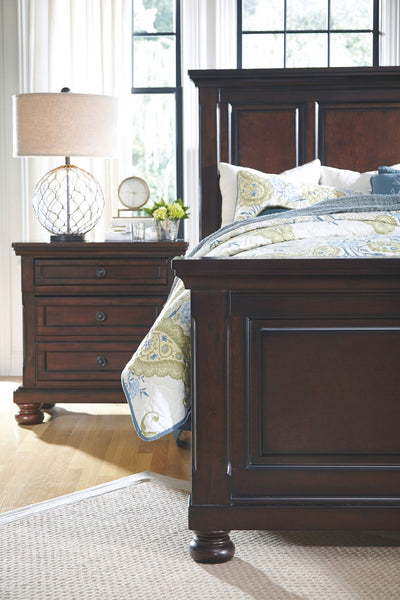 Porter Rustic Brown Queen Panel Bed