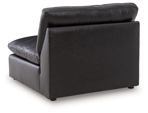 Emilia Black Leather Modular Sectional Units