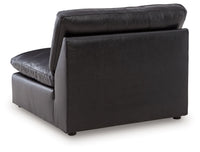 Emilia Black Leather Modular Sectional Units