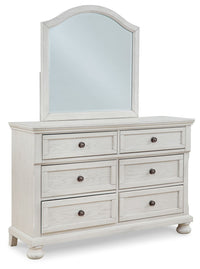 Robbinsdale Antique White Youth Dresser & Mirror