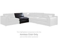 Emilia Black Leather Modular Sectional Units