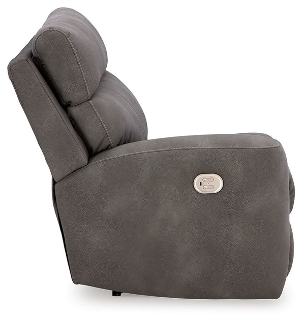 Ashley Next-Gen Durapella LAF Zero Wall Power Recliner - Slate