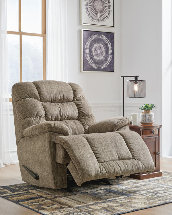 Bridgtrail Taupe Rocker Recliner