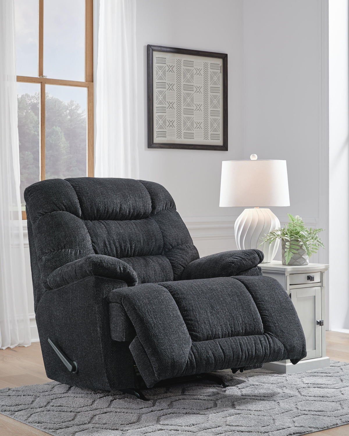 Bridgtrail Charcoal Rocker Recliner