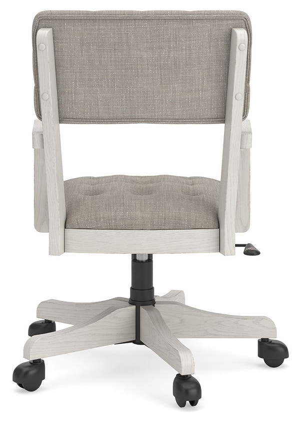 Robbinsdale Antique White Home Office Desk Chair