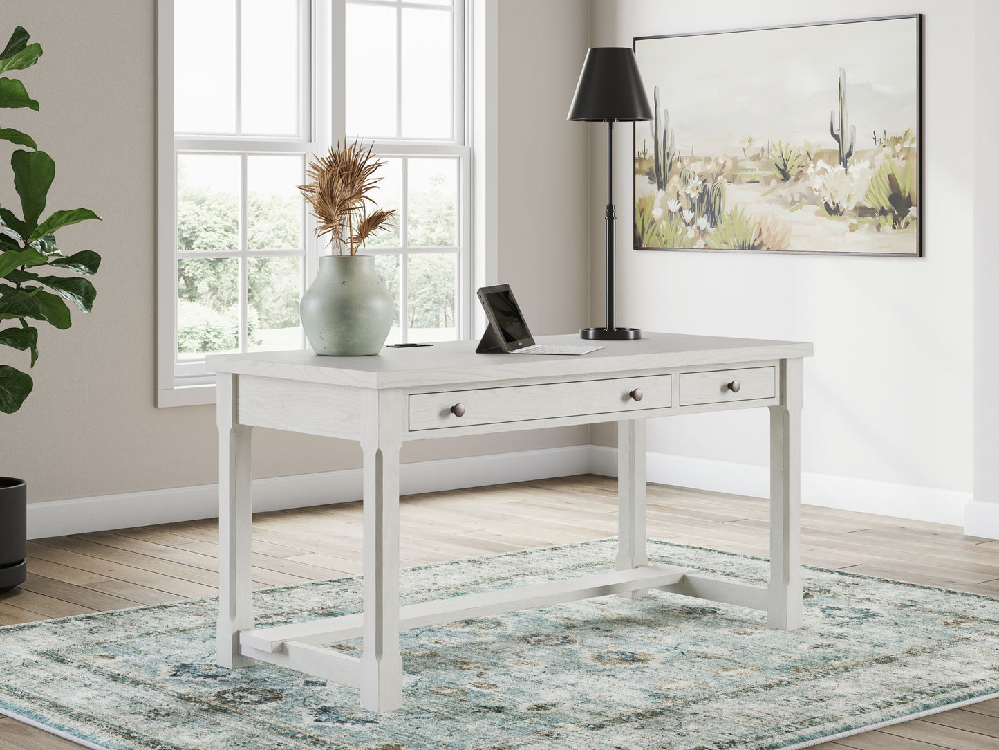 Robbinsdale Antique White Home Office Set