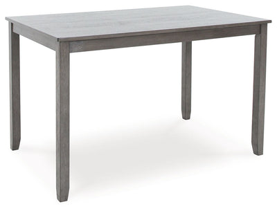 Caitbrook - Rect Drm Counter Table Set (Set of 7) - Gray