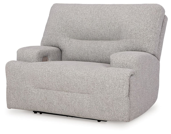 Acklen Place Pewter Wide Seat Power Recliner