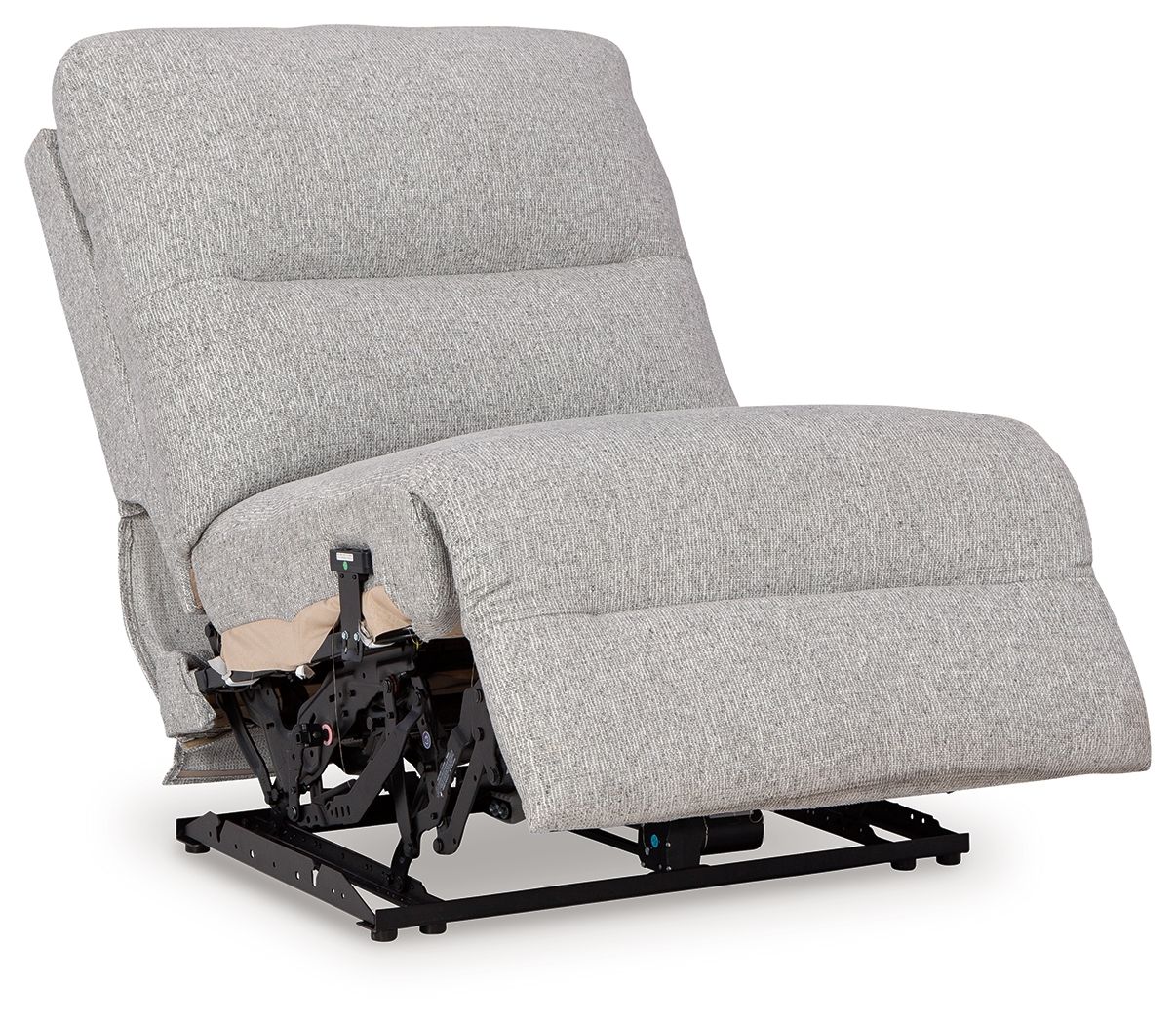 Ashley Acklen Place Power Armless Recliner With Adjustable Headrest - Pewter