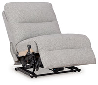 Ashley Acklen Place Power Armless Recliner With Adjustable Headrest - Pewter