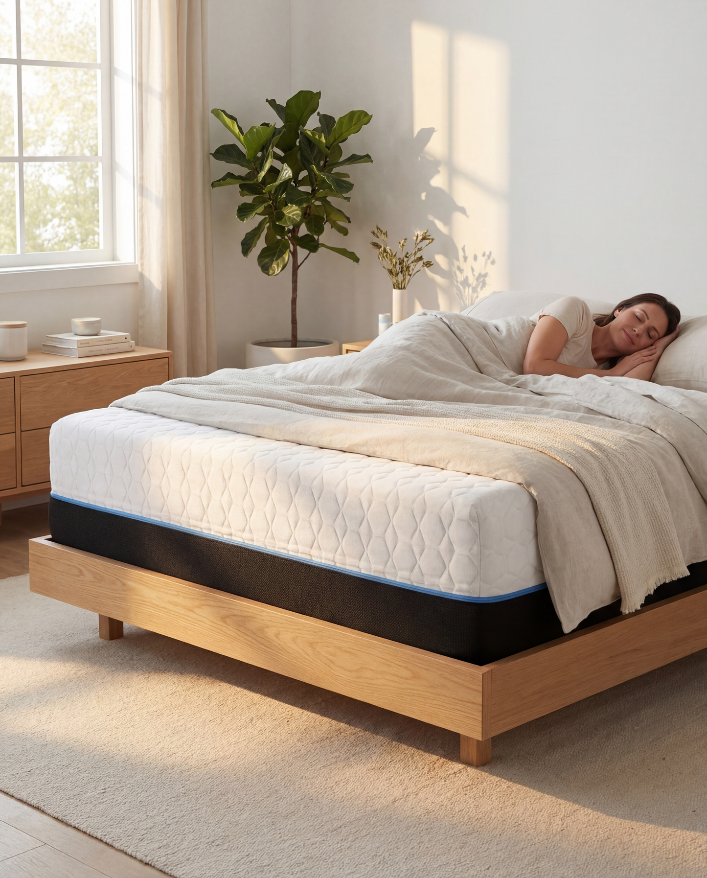 Copper Recovery Memory Foam Mattress - Copper-infused memory foam mattress by Omne Sleep