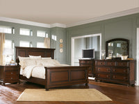 Porter Rustic Brown Cal. King Panel Bed